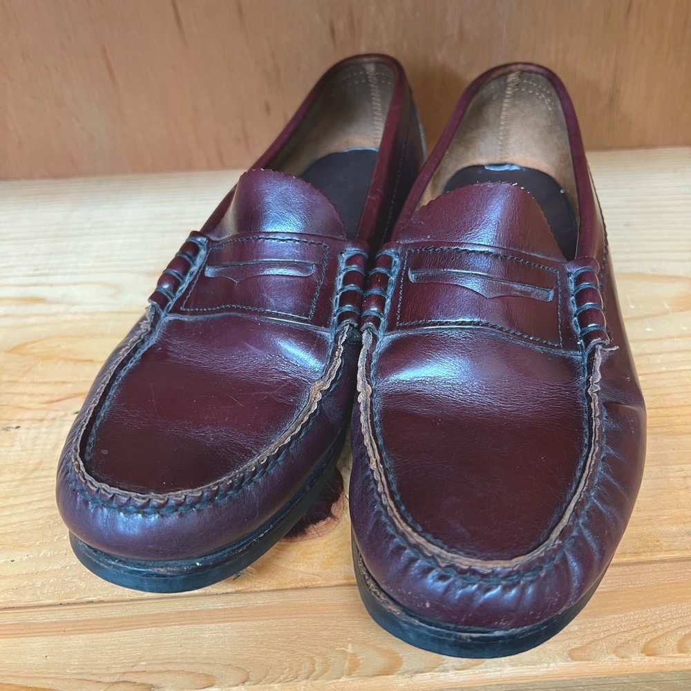 Burgundy Leather Loafers